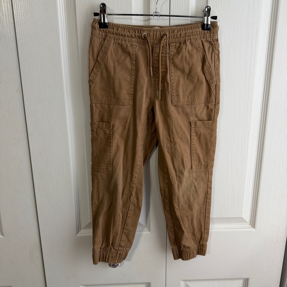 Trestles Supply Co tan canvas joggers size small 8